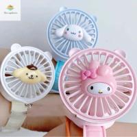 AIRER พัดลมมือถือแบบชาร์จไฟได้,สุนัข Cinnamoroll ของเล่นพัดลมยูเอสบีนาฬิกาข้อมือการ์ตูนของขวัญสำหรับเด็กของขวัญ