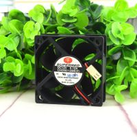 Qianhong CHD6012BB 12V 0.12A 6ซม. 6020 2-Wire Power Supply Ultra-Quiet Cooling Fan