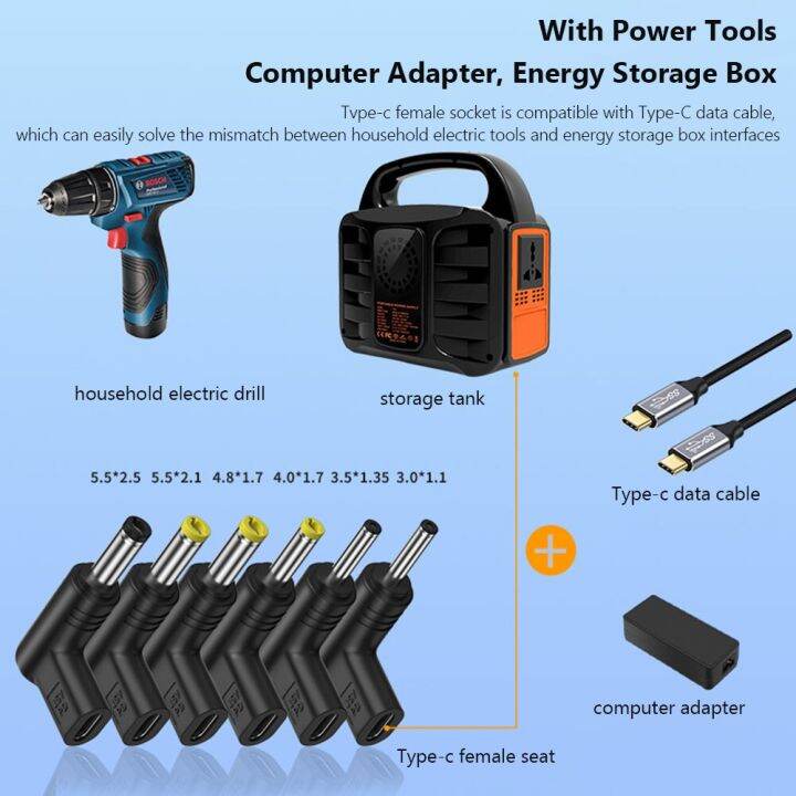 usb-c-pd-to-dc-power-connector-universal-15v-19v-12v-type-c-to-dc-jack-plug-charging-adapter-converter-for-router-tablet-pd-cables-converters