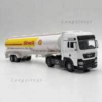 รถ1:43แทรคเตอร์รุ่น TGX 18.480รถของเล่นรถบรรทุกจำลองรถกึ่งพ่วงจำลองขนาดเล็ก