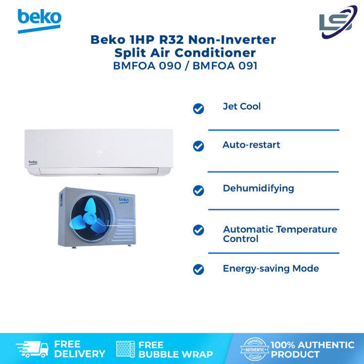 Beko 1HP R32 Split Air Conditioner BMFOA 090 & BMFOA 091 Energy