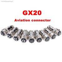 ❖♛ 1 set GX20 Aviation connector Diam 20mm GX20 circular quick connector 2Pin 3/4/5/6/7/8/9/10/12/14/15pin Electric Wire Connectors