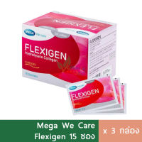 (3กล่อง) Mega Flexigen คอลลาเจนชนิดชง 15 ซอง คอลลาเจนผิวใส ต้านริ้วรอย คอลลาเจนกระดูก