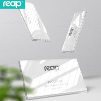 Transparent Acrylic Identification Badges Company Staff Name Badge Working Number Card Holder Pins Business Supplies