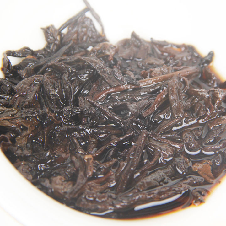 เค้กชา-puer-ต้นไม้โบราณ357กรัม-ripe-puerh-สีดำ