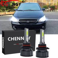 ชุดหลอดไฟหน้า LED 6000K CHENNGY สีขาว สําหรับ Hyundai Getz 2004-2009 2 ชิ้น