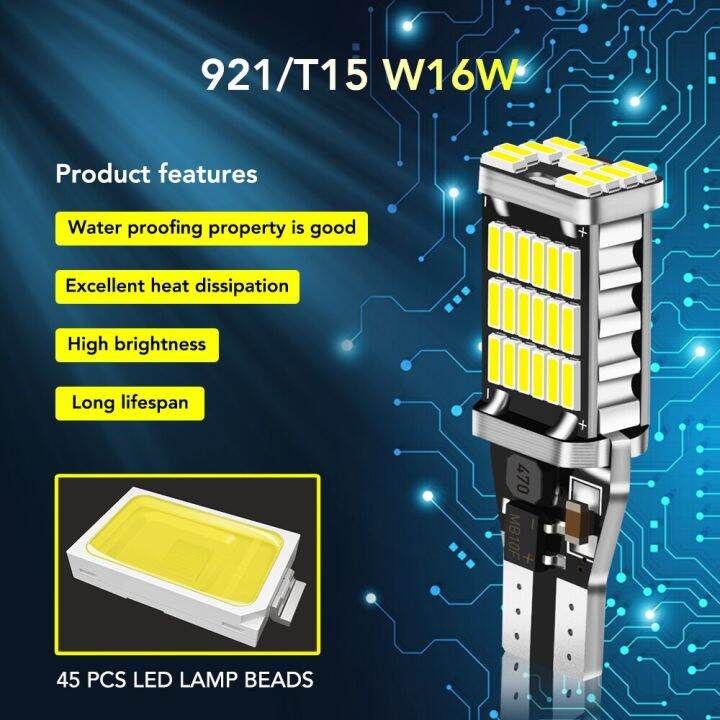 2x-canbus-t15หลอดไฟรถยนต์-led-ไฟถอยหลังสำรองสำหรับโอเปลเชฟโรเล็ตรุ่น-astra-ของ-vauxhall-h-j-เครื่องราชอิสริยาภรณ์-g-vectra-c-mokka-zafira