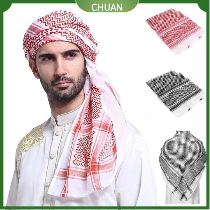 Arab 100% Soft Cotton Shemagh Red & White Scarf