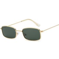 ♟ New Retro Sunglasses Small Frame Man Women Rectangular Design Sun Glasses UV400 Alloy Vintage Fashion Shades Eyewear