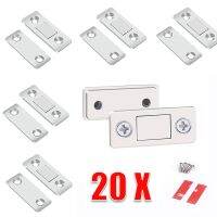 【hot】♤☫✿  20/8 Sets Punch-free Magnetic Door Closer With Screw Closet Cupboard Doors Stop Hardware Ultra Thin