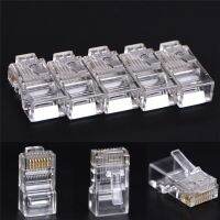 【☊HOT☊】 d7zaa4b 50ชิ้น Cat5 Rj45 Cat5e Cat6ปลั๊กตัวแปลงเครือข่ายคริสตัลโมดูลาร์คอมพิวเตอร์เสียบปลั๊กสำหรับ