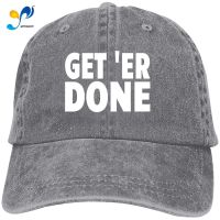 Hats For Women Get Er Done Unisex Vintage Adjustable Cotton Baseball Cap Denim Dad Hat Cowboy Hat