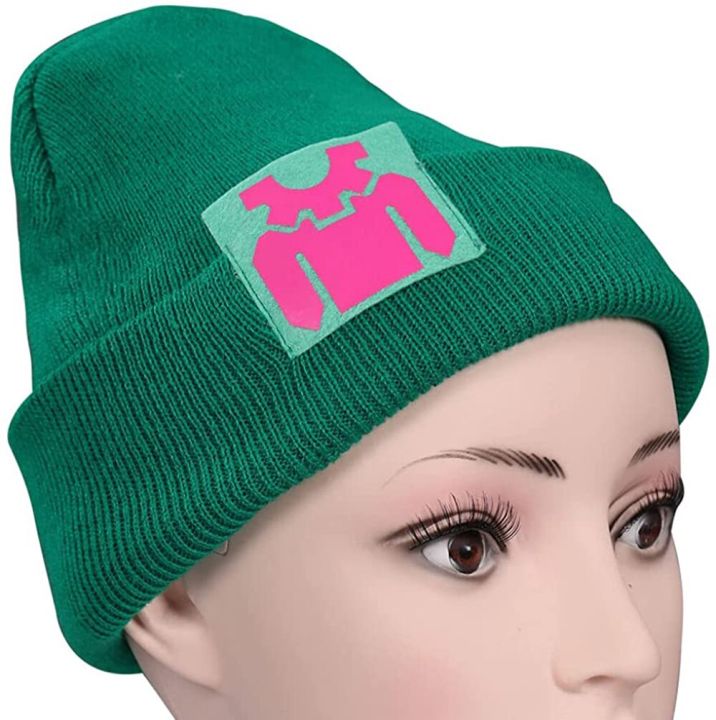 killjoy-green-beanie-หมวกถักเกมการ์ตูนหมวกฮิปฮอปชายคอสเพลย์