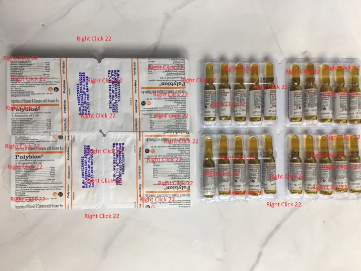 Polybion Vitamin B Complex IV/IM (1 box, 10 packs, 100 ampules) Lazada PH