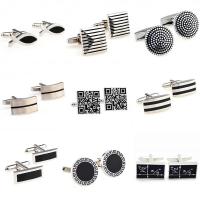 The Most Popular 9 Designs Black Color Enamel Epoxy Cufflink Cuff Link Free Shipping