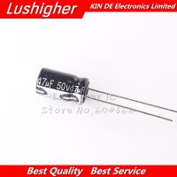 20Pcs 50V 47UF 6*12mm 50V47UF 6x12 mm Aluminum Electrolytic Capacitor DIP WATTY Electronics