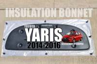 แผ่นฉนวนกันความร้อน​ฝากระโปรง Toyota​Yaris​ 2014-2015-2016 พร้อมหมุดกดตรงรุ่น