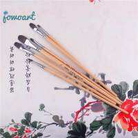 Jowoart 6 Pcs คุณภาพสูงศิลปินเคลือบเงา Rod สีอะคริลิคภาพวาดสีน้ำมันชุดแปรงวาดอุปกรณ์วาดรูปศิลปะวัสดุ