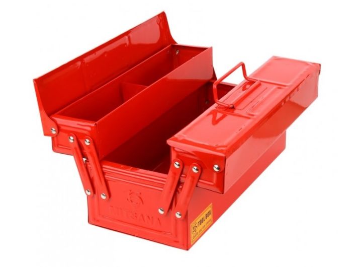 กล่องเครื่องมือ-14-นิ้ว-2-ชั้น-ตรา-mitsana-กล่องใส่เครื่องมือ-กล่องเก็บของ-กล่องหล็ก-กล่องเหล็กเล็ก-กล่องเหล็กใส่เครื่องมือ
