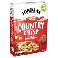 New Normal ? (x 1) Jordans Country Crisp Natural Oat Cereal with Sun-Ripe Strawberries 500g จอร์แดนโอ๊ตซีเรียลอบกรอบผสมสตอเบอร์รี่ 500 กรัม