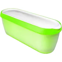 Ice Cream Containers Accessory Component for Ice Cream Reusable Freezer Storage (Green)