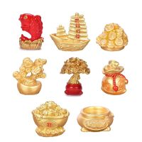 Gold Ingot Auspicious Decoration Fortune Tree Decoration Gold Ingot Tree Desktop Decoration Home Office Decoration