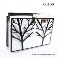 KlearObject mini autumn letter rack ที่วางหนังสือ คั่นหนังสือ วางซองจดหมาย เก็บโปสการ์ด วางแทปเล็ต ที่วางอะคริลิค 2 ช่อง อะคริลิควางสินค้า