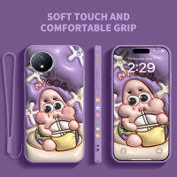 VRQR 2023ใหม่เคส Y02 Y02T เคสสำหรับ Vivo การ์ตูนเคสป้องกันกล้องน่ารักเคสโทรศัพท์ยอดนิยมและฟรีสายคล้อง