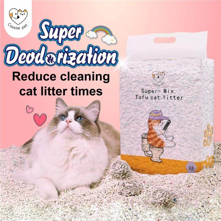 Deodorant upgraded cat litter 6L food tofu residue mixed with deodorant