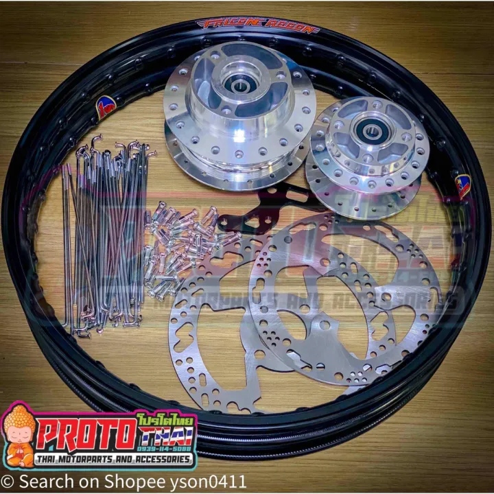 Rimset Broken Size Raider 150 Carb / Fi with Bearing , Spacer (Front