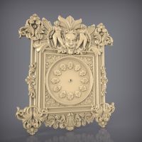 【⊕Good quality⊕】 shen1817474 Relief โมเดล3d Stl สำหรับเราเตอร์ Cnc เครื่องพิมพ์3d Artcam Aspire Clock_ 74