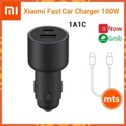 Cốc Sạc Ô Tô Nhanh 2 cổng 100W 1A1C Xiaomi kèm cáp C to C