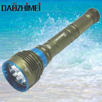 8000LM high power Professional Diving Flashlight XML-T6 L2 Portable Scuba Dive torch 200M UnderwaterWaterproof 26650 Flashlight Diving Flashlights