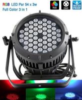 ไฟพาร์ LED54 3in1 RGB กันน้ำ PAR  3in1 DMX หลอดไฟ54ดวง ไฟแสงสี ไฟดิสโก้ ใช้ในผับ เวทีดนตรี ร้านอาหาร กลางแจ้ง