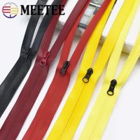 Meetee 100/200cm 5# Nylon Waterproof Zippers Code Nylon Zipper DIY Bag Outdoor Jacket Clothing Zip Tailor Sewing Accessory ZA014 Door Hardware Locks F