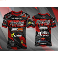 a (สต็อกเพียงพอ) 2023 NEW shirt new print version of racing series holmium short arm coolคุณภาพสูง size:S-5XL