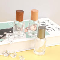 30ml Glass Perfume Bottle 30ml Spray Bottle 30ml Glass Perfume Bottle Portable Spray Bottle Wooden Cap Refillable Atomizer Travel Empty Cosmetic Container Glass Storage Bottles Portable Perfume Container Refillable Travel Atomizer Wooden Cap Glass