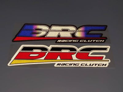 สติ๊กเกอร์งานอิงค์สะท้อนแสง 3M คำว่า BRC racing clutch ติดรถ แต่งรถ บีอาร์ซี sticker สวย งานดี หายาก ถูกและดี ติดแก้มท้ายรถ ติดท้ายรถ