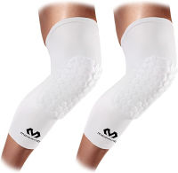 Knee Compression Sleeves: McDavid Hex Knee Pads Compression Leg Sleeve for Basketball, Volleyball, Weightlifting, and More - Pair of Sleeves (Option Select)