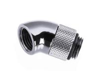 (2 PCS.) Bykski G/14 Male to Female 45 Degree Rotary Elbow Fitting - Silver (B-RD45-X)