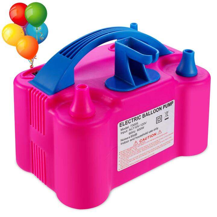 Electric Air Balloon Pump and Tying Tool in One, Portable Dual Nozzle ...