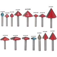 【CW】 60 120 150 V shape Wood Router Bits V-milling with 6mm shank Trimmer Milling Cutter Carving