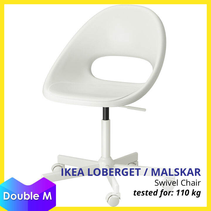 🇸🇪 IKEA LOBERGET / MALSKAR Polypropylene Plastic Office Swivel Chair