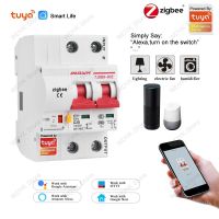 Tuya รีโมทเบรกเกอร์อัจฉริยะ Zigbee 2P,ไม่มีการจำกัดระยะทางเข้ากันได้กับ Alexa Echo Google Assistant สำหรับสมาร์ทโฮม