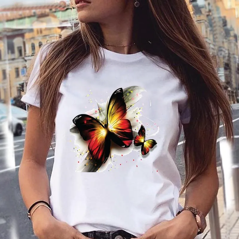 Summer New Fashion Men Flowers Butterflies graphic t shirts 3D