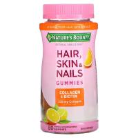 Natures Bounty Hair Skin and Nails With Collagen and Biotin, Gummies, 90 Ct กัมมี่บำรุงเล็บ ผม