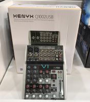 Behringer XENYX Q1002USB มิกเซอร์แบบอนาล็อค 10-input, 2-bus Analog Mixer with 3-band EQ, and USB Audio Interface