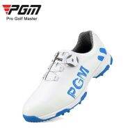 PGM Men S Golf Shoes For Men And Males For Sports,Sneakers For Golf Sports; Non-Slip,Waterproof,Rotating Button Shoelace,Breathable