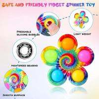 New Product 1~10PCS 5 Sides Custom Spinner Squeeze Sensory Toy Anti-Stress Pressure Reliever Bule Toys For  Kids Funny Flip Finger