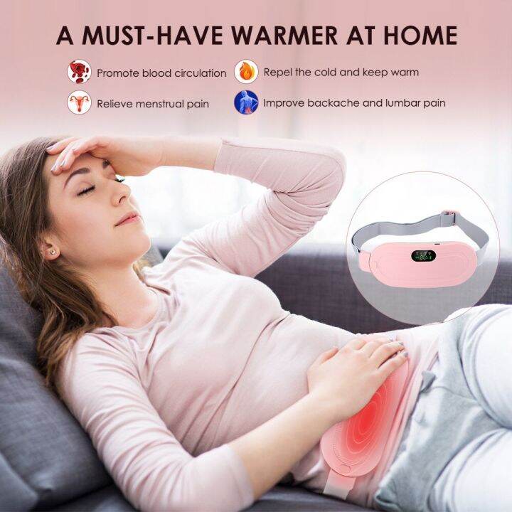 menstrual-heating-pad-smart-warm-palace-belt-relief-waist-pain-cramps-vibrating-abdominal-massager-electric-waist-belt-device